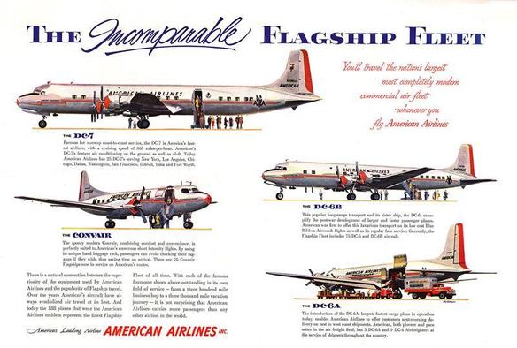 Title is the the impossible flagship fleet. It shows all the mentioned aircraft and a DC-6 cargo plane.