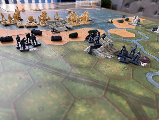 Close up of the British troops.