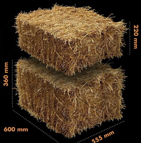 220mm vs 360mm straw bale compared.