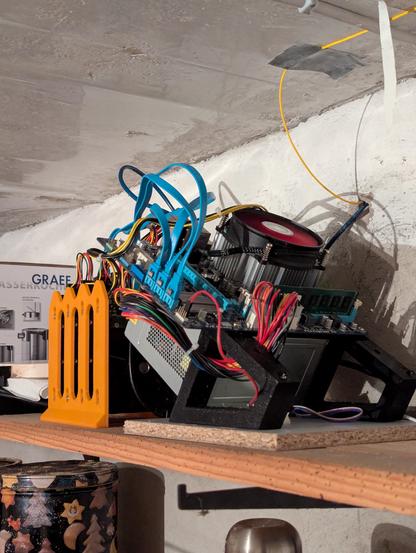 My sketchy-looking diy-nas in my grandmother's basement