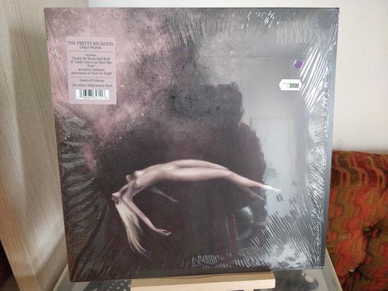 The “Other World” vinyl album. The illustrated cover depicts the naked body of the singer, a white woman, floating en space. The album is still under shrinkwrap.