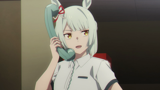 A horse girl on a phone