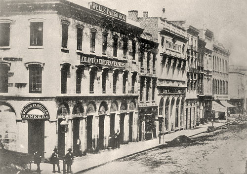 Photograph of the Parrott Building, in San Francisco, when it was occupied by Well Fargo & Co