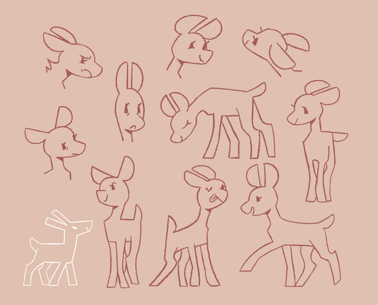 "Ma". A doe-shaped animal.