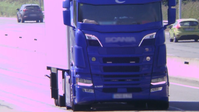 El control de velocitat dels Mossos estava dissenyat per detectar conductors de vehicles de gran tonatge que superessin la velocitat permesa (Mossos d'Esquadra)