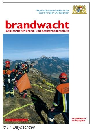 Titelbild Brandwacht Nr. 3/2025 Bergwaldbrand auf der Heißenplatte