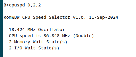 #Zilog #Z180 running at double clock speed on #SC126 SBC board