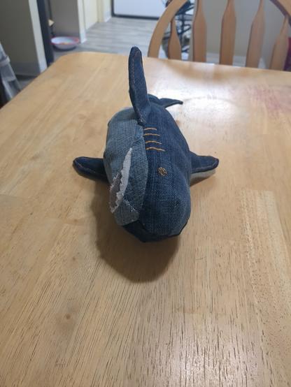 A different angle where the teeth are a bit more visible. This angle makes it look a bit like a beached whale.