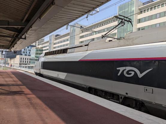A TGV Réseau train at Lyon Part Dieu station