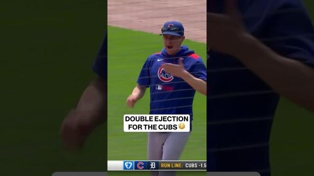 デトロイトの2つの大きなカブス排出＃mlb #cubs #baseball #ejection #umpire