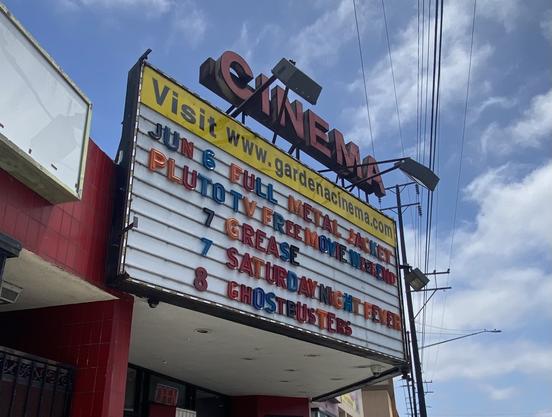 Gardena cinema marquee