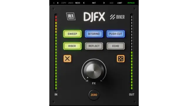 W.A. Production DJFX Nutzeroberfläche