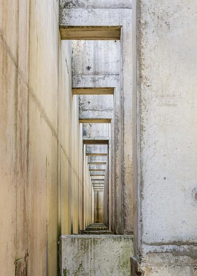 Waterloopbos, detail of the monumental work of art Deltawerk // formerly Delta Flume. (artists RAAAF en Atelier de Lyon).