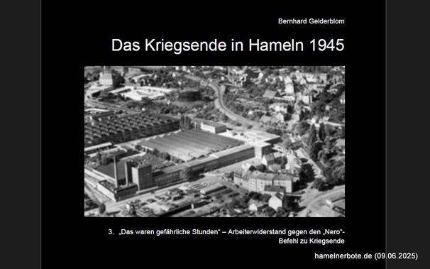 Titelbild DOMAG Hameln  - Arbeiterwiderstand zum Kriegsende