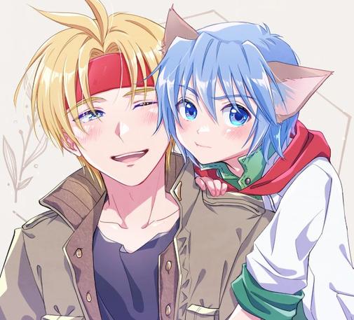 Anime boy and a catboy