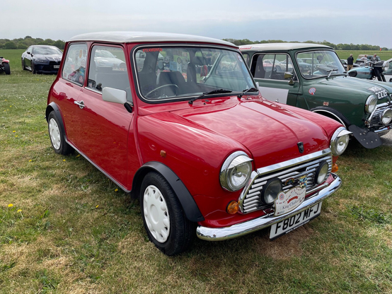 Happy #MiniMonday with this 1988 #MiniFlame SE. We manufacture and supply engine bay stickers for these and other special edition Minis - http://miniphernalia.co.uk