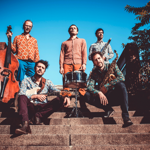 Le groupe "La Pêche", en coplateau avec Banitsa le 20 juin