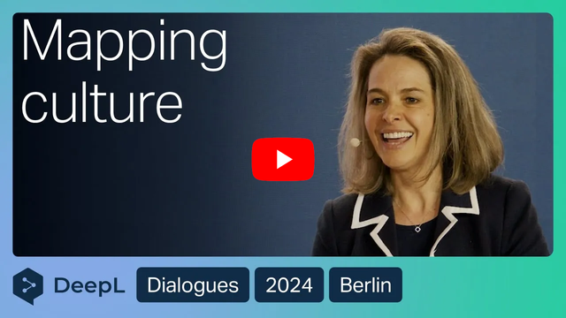 Erin Meyer speaking at DeepL about mapping culture
