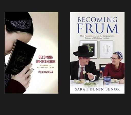 Screenshot of Kobo suggestions for two books for me - one titled “Becoming Un-Orthodox” and one titled “Becoming Frum”.