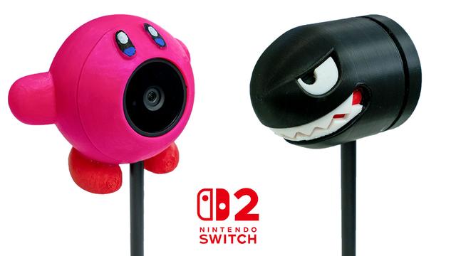 Video thumbnail: Kirby and Bullet Bill each surround a camera on a black pole