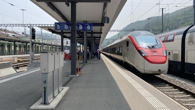 Finally the ECE arrives in Chiasso (due to problems in Italy ☝️)