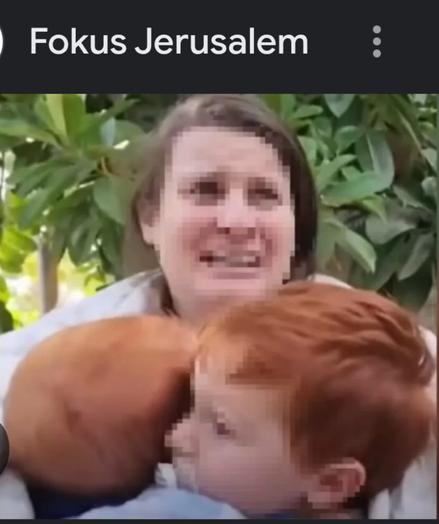 Es kamen nur noch Leichen nach Hause . Israelische Mutter mit ihrem Baby und Kleinkind.