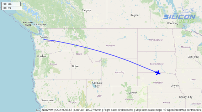 N887WM since Mon Jun 09 2025 15:12:41 GMT+0000 (Coordinated Universal Time)