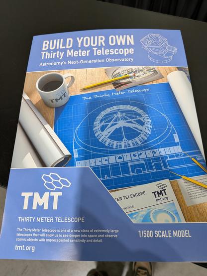 Thirty Meter Telescope kit, 1:500 scale