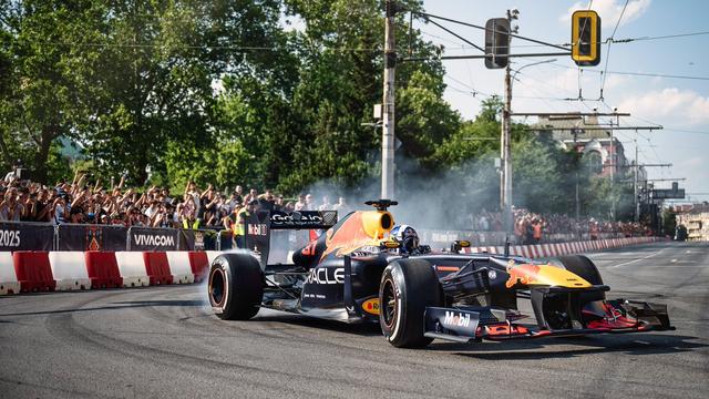 David, on track in Sofia.