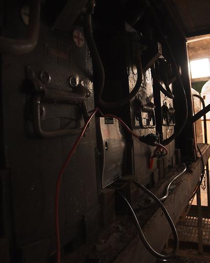 Switchboxes of an old locomotive