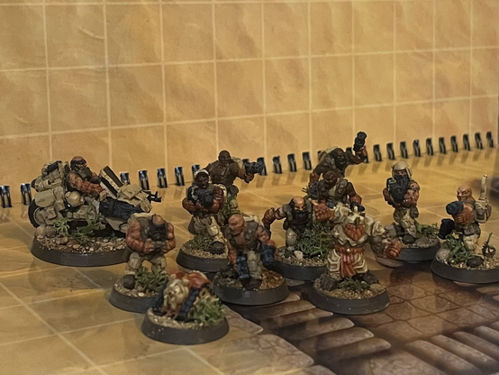 Collection of desert dwarf minis.
