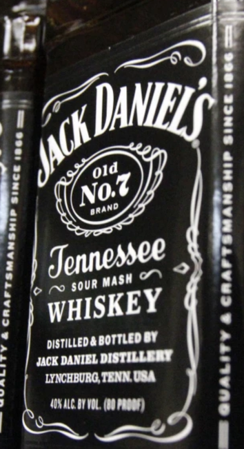 Jack Daniel's Bottle Label