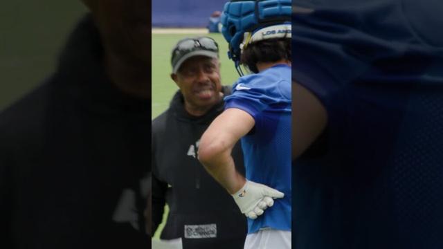 Always hyping up his Yarbinators! 🙌 #rams #shorts