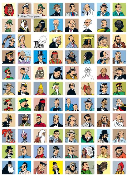 88 minor characters from the Tintin albums