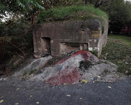 Nazi Luftschutz air defense observation post or pillbox