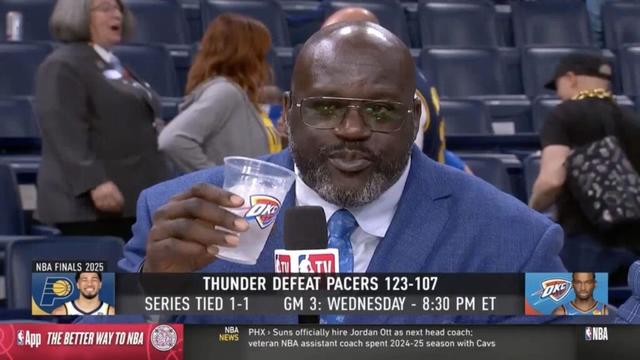 Shaquille O’Neal is done watching the NBA Finals