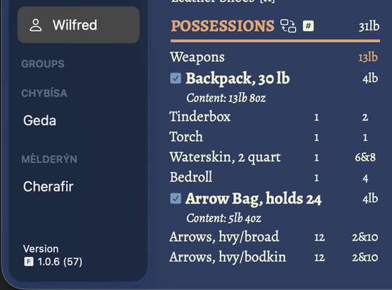 Screenshot of a portion of the window showing the new sidebar style introduced in macOS 26.