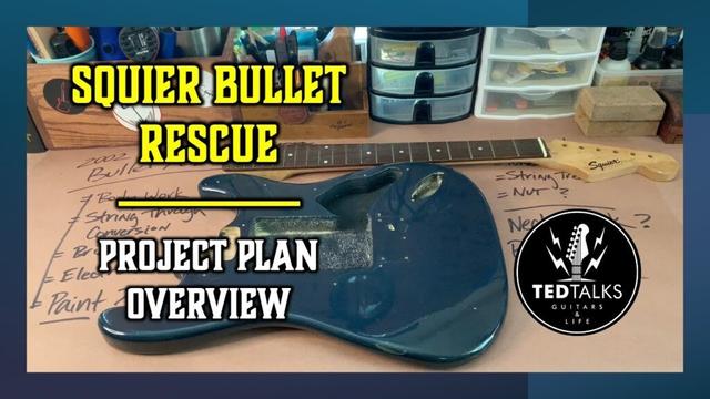 Squier Bullet Strat Guitar Rescue   Project Overview