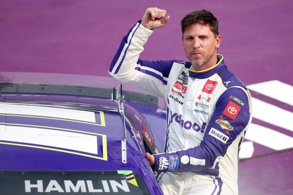 NASCAR winner Denny Hamlin had a plan if fiancee went into labor