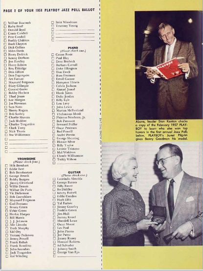 Playboy 1958 Jazz Poll 2