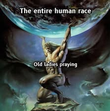 Atlas holding up the Earth