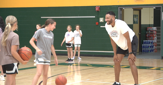 Former CMR Rustler and OKC Thunder player Josh Huestis returns to Great Falls for 7th annual youth basketball camp | More