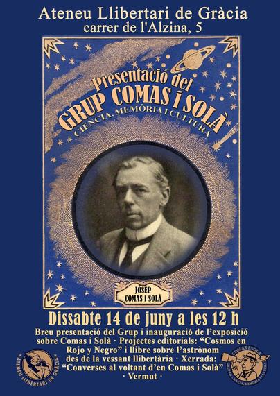 Presentació del grup Comas i Solà + inauguració de lèxposició sobre l'atrónom Josep Comas i Solà