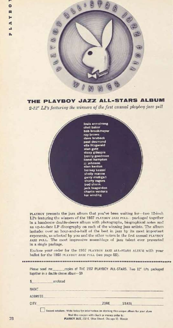 Ad for a jazz record.