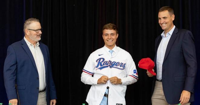 Chris Young explains development lesson Rangers learned with Jack Leiter, Kumar Rocker
