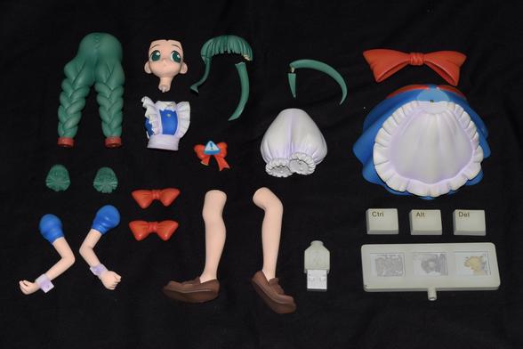 Unassembled Prototype of the Me-tan Yūyu Figure.
