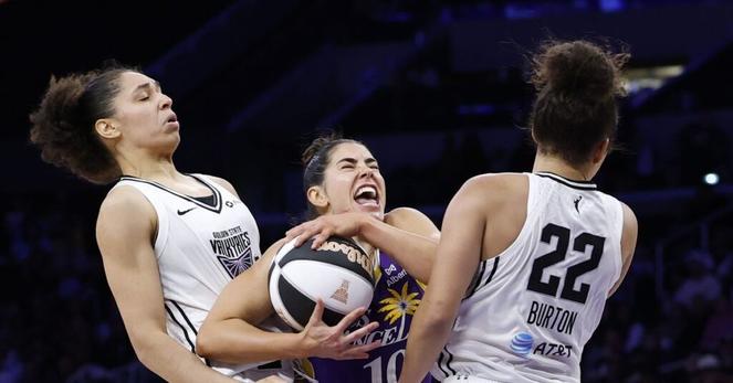 Kelsey Plum goes off on officiating after Sparks loss against Valkyries
