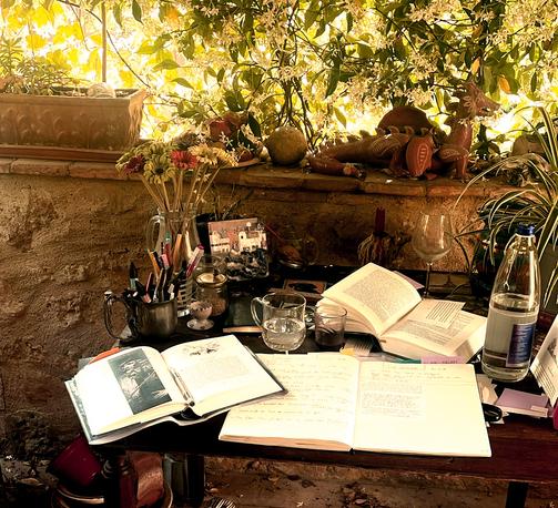 Cornelia Funke revising the first 4 Reckless books