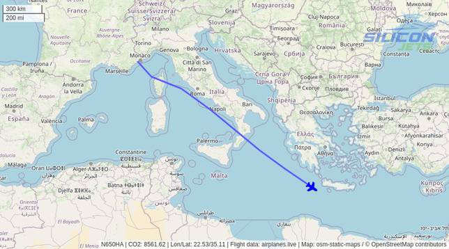 N650HA since Tue Jun 10 2025 10:30:09 GMT+0000 (Coordinated Universal Time)