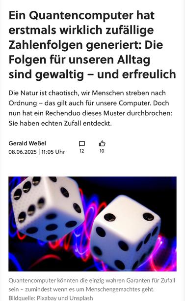 Das Bild zeigt zwei weiße Spielwürfel, die in der Luft zu schweben scheinen – eingefroren im Moment des Zufalls. Im Hintergrund verlaufen rote und blaue Lichtwellen wie oszillierende Schwingungssignaturen durch das Bild, was an Quantenfelder, elektromagnetische Resonanz oder Energieflüsse erinnert. Das Bild visualisiert die Verbindung zwischen Zufall, Muster und Schwingung – als wäre das Würfeln eine Metapher für quantenphysikalisches Chaos im Herzen der Realität.

Image Description (English):
The image shows two white dice suspended mid-air, frozen in a moment of chance. Behind them, red and blue light waves streak across the background, resembling oscillating waveforms, electromagnetic resonance, or quantum fields. The image symbolizes the interplay between randomness, pattern, and vibration – as if the act of rolling dice is a metaphor for quantum chaos at the core of reality.🖖